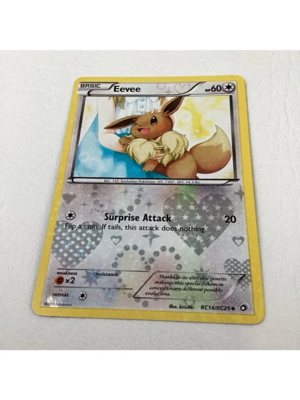 Eevee RC14/RC25 Legendary Treasures: Radiant Collection Pokemon TCG Holo NM Cond